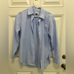 Threshold Blue Button Down Shirt Professional Cotton Top